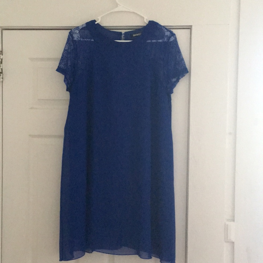 BKMG vibrant royal blue dress
